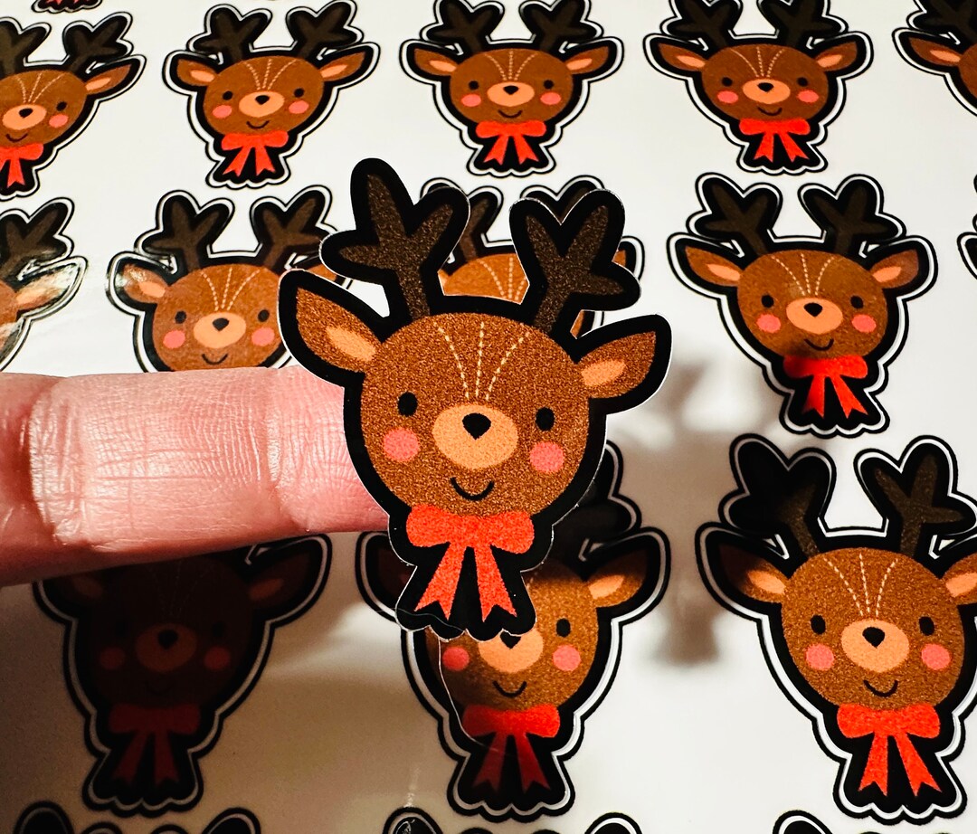 Reineer R Sticker Reindeer Sticker Sheet- 28 Laminated Vinyl Decals - Etsy