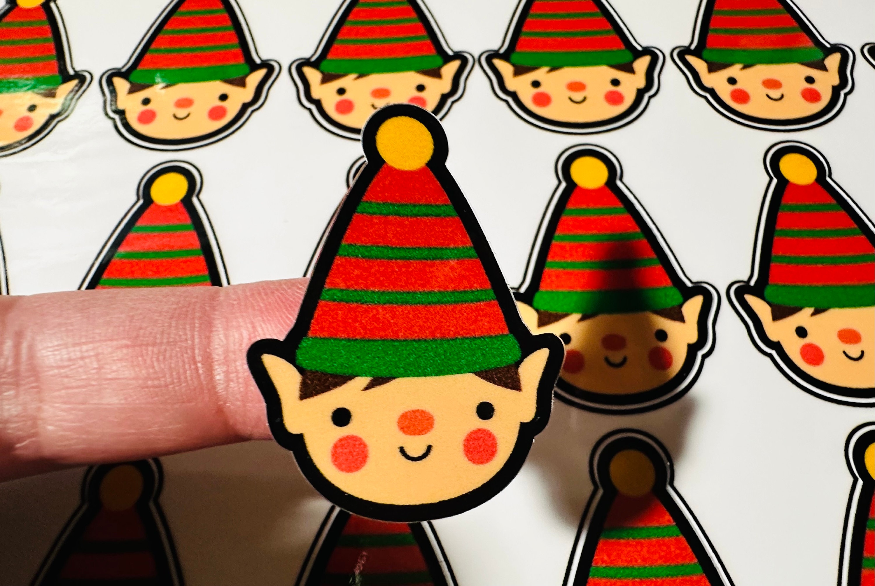 Elf Laminated Sticker Sheet, 37 Vinyl Decals - Etsy