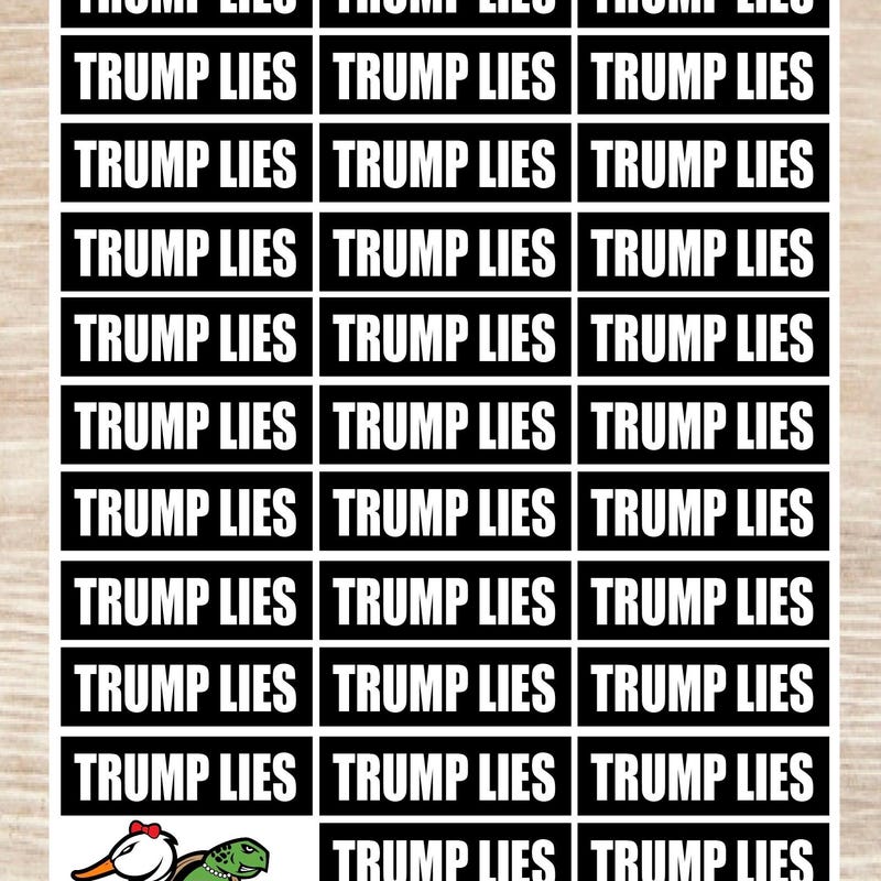 Trump Lies Stickers - Etsy