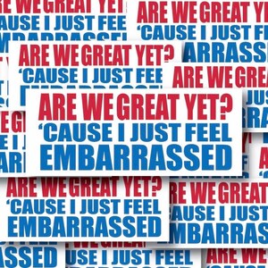 Siamo già fantastici? Pacchetto di adesivi individuali &quot;Perché mi sento solo in imbarazzo&quot;, decalcomanie in vinile impermeabili fustellate - 1, 10, 20, 30, 40, 50 e 100.