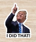 Trump I Did That Sticker sheet, die cut waterproof vinyl decals - 39 Stickers