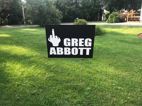 "Greg Abbott Resign" Garden Flag - 28x40 Inch Double-Sided Polyester Yard Sign (No Pole)