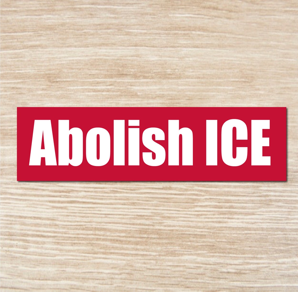 Abolish ICE Bumper Sticker Vinyl Decal | Etsy