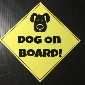 Dog On Board Sticker, Vinyl Decal