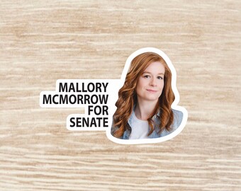 Mallory McMorrow for Senate Sticker sheet, die cut waterproof vinyl decals, Michigan - 28 Stickers