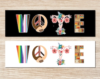 VOTE Laminated Bumper Sticker or Magnet