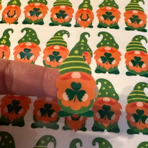 Feuille d’autocollants laminés pour la Saint-Patrick irlandaise - 59 décalcomanies en vinyle