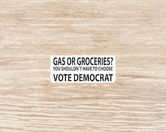 Gas or Groceries? Sticker sheet, die cut waterproof vinyl decals - 42 Stickers