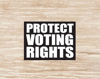 Protect Voting Rights Sticker sheet, waterproof vinyl decals - 31 Stickers