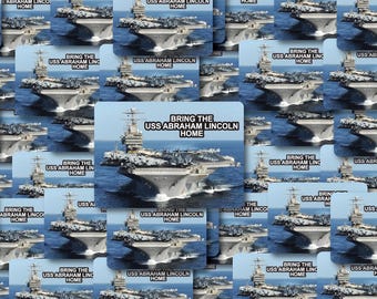 Bring The USS Abraham Lincoln Home Individual Sticker Pack, Die Cut Waterproof Vinyl Decals - 1, 10, 20, 30, 40, 50 und 100.