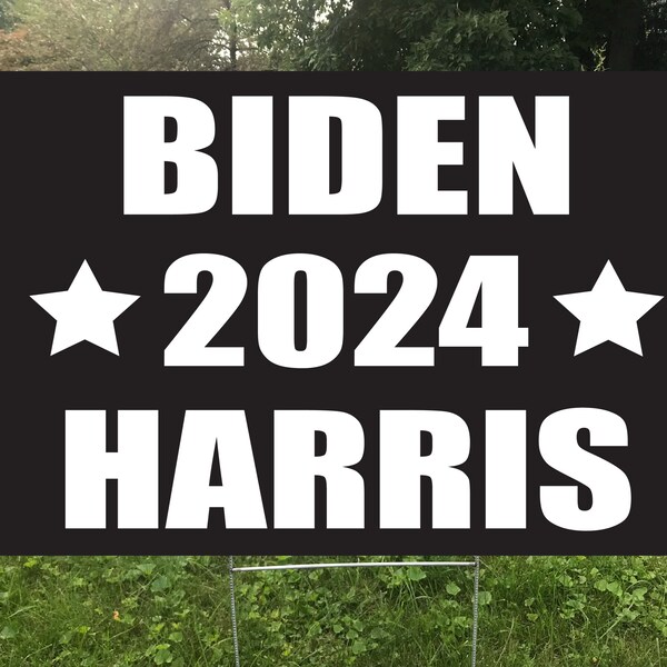Biden Harris 2024 Yard Sign Etsy