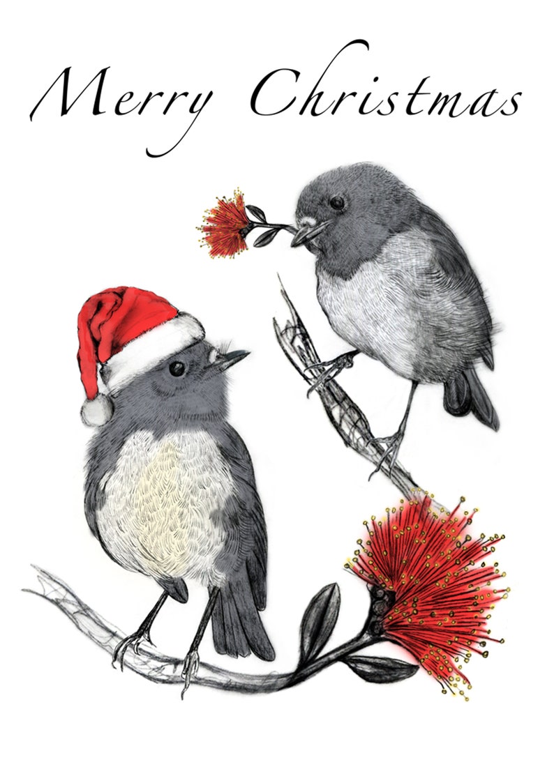 New Zealand Robin Christmas Card image 4