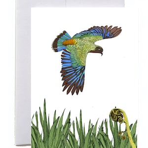 Cartão de felicitações Kea & Koru