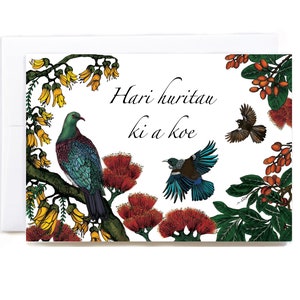 Cartão Maori Hari Huritau (Feliz Aniversário)