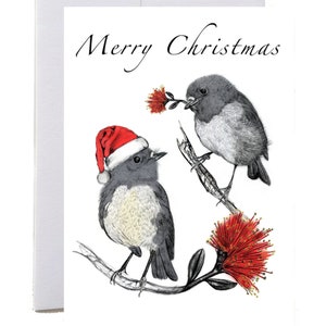 New Zealand Robin Christmas Card image 1