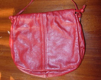 Sac à main sac à main en cuir rouge