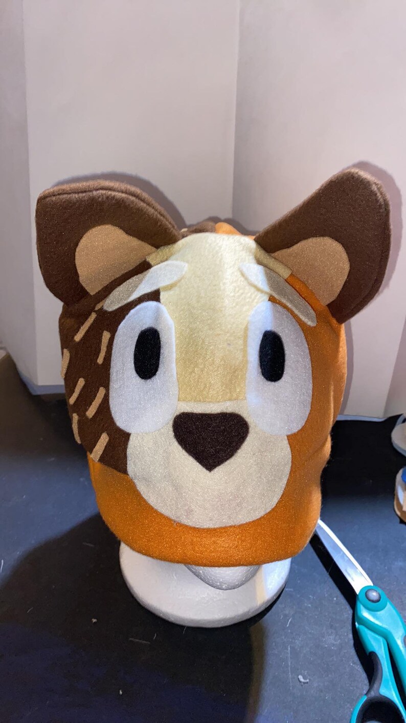 Blue or Orange Dog Inspired Hat Bluey Bingo Costume Cosplay Etsy