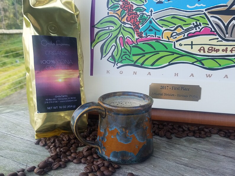Sale Organic 100 Kona Coffee Whole Bean Etsy