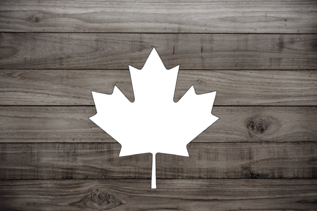 2 Maple Leaf Vinyl Decals, Canada, Leaf, Gifts Under 5, Laptop Decal
