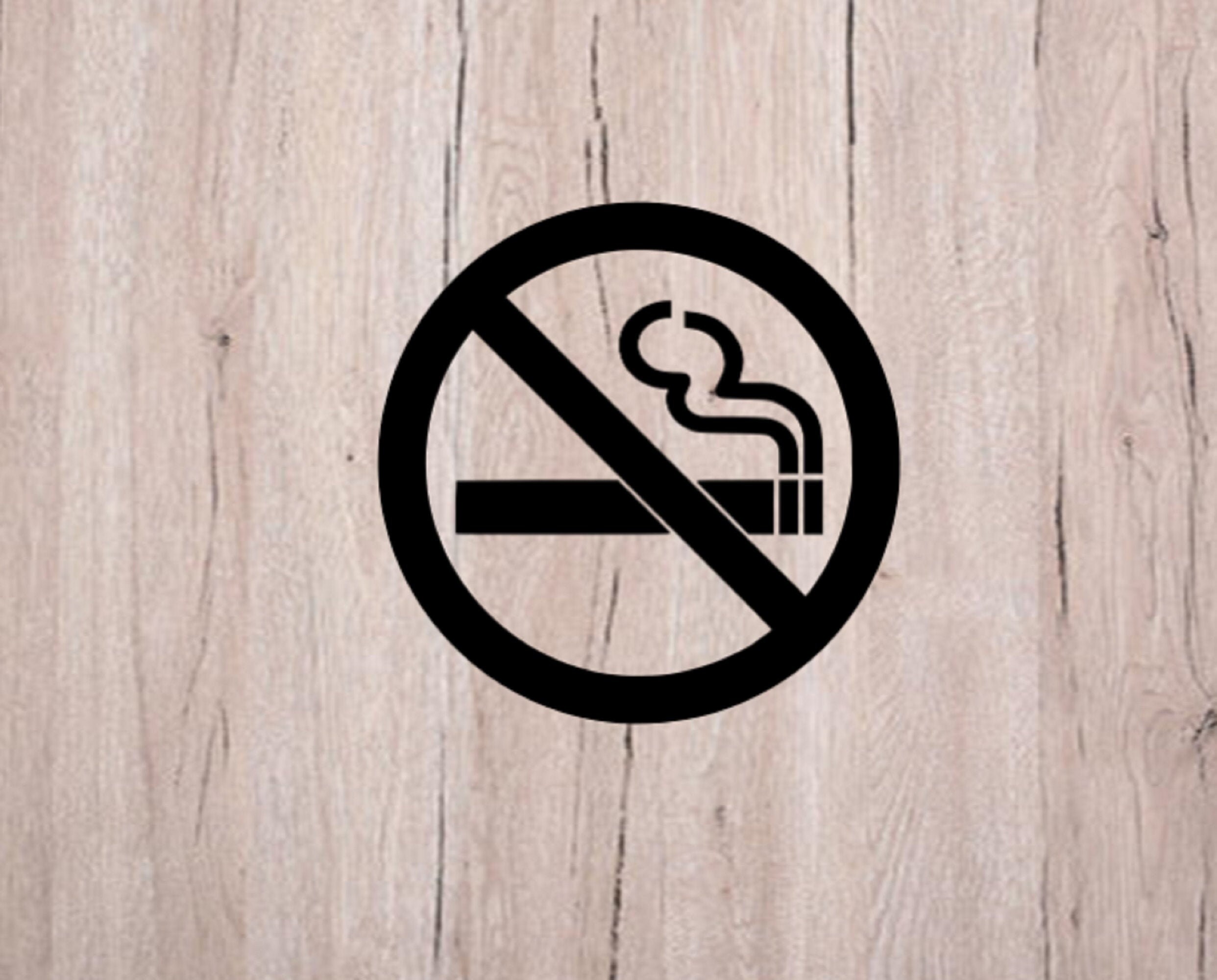 2 No smoking vinyl decals business window door decal No Etsy