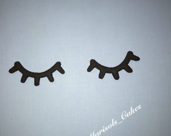 unicorn eyelash decals 12 sets of eyelash decals sleepy eyes etsy