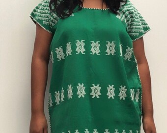 Mexican dress, loom  huipil, Oaxaca dress, hippie dress, boho long dress , long dress, kaftan beach, boho, bohemian dress, long kaftan