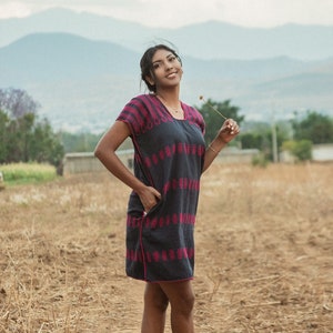 Mexican dress, loom  huipil, Oaxaca dress, hippie dress, boho mini dress , short dress, kaftan beach, boho, bohemian dress, kaftan