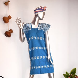 Mexican dress, loom  huipil, Oaxaca dress, hippie dress, boho long dress , mini dress, kaftan beach, boho, bohemian dress, mini kaftan