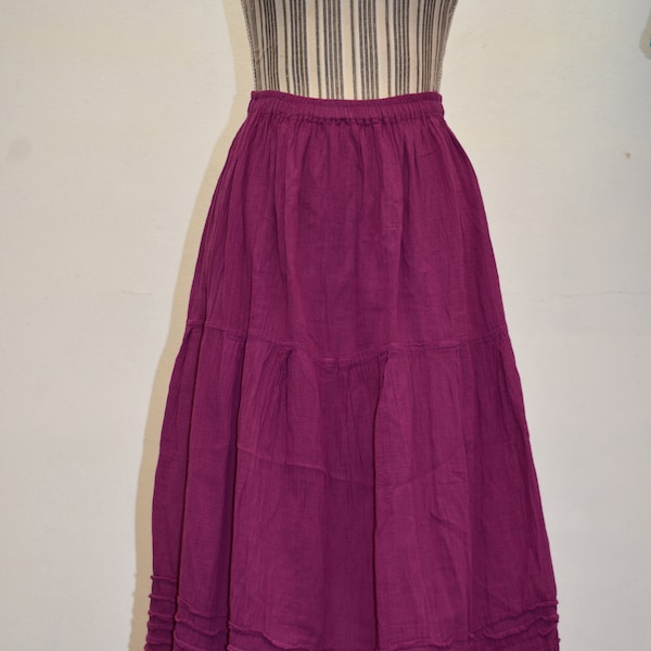 Mexican long boho skirt, maxi skirt, hippy skirt, bohemian long skirt, mexican skirt , faldas, elastic waist, cotton,