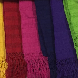 Rebozo mexicano, chalina, mexican rebozo, scarf, bufandas, fulares, bufanda mexicana 100% cotton, deshilado fino, chal tejido, poncho, capa image 1