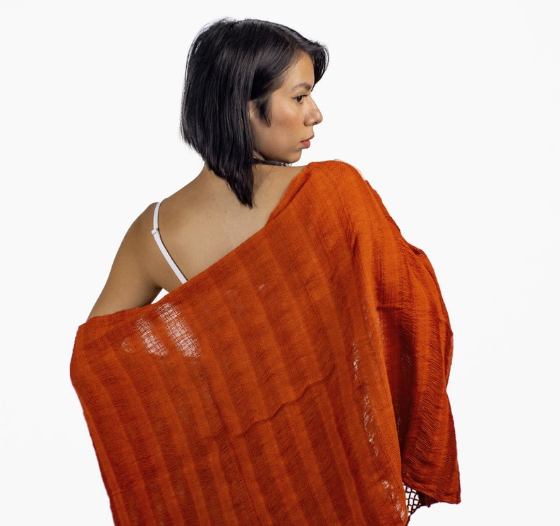 Handwoven Chedrom Shawl Unique Artisanal Craftsmanship with Hand-Dyed Thread and Fine Embroidery image 2