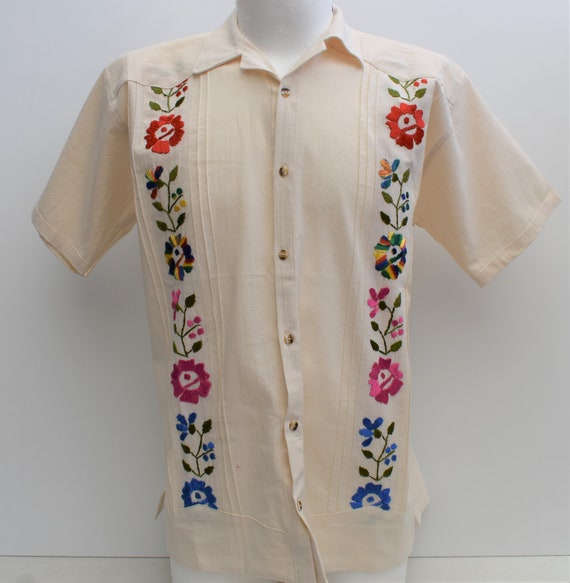 Mexican Guayabera Manta Shirt Oxford Shirt Mexican Shirt - Etsy