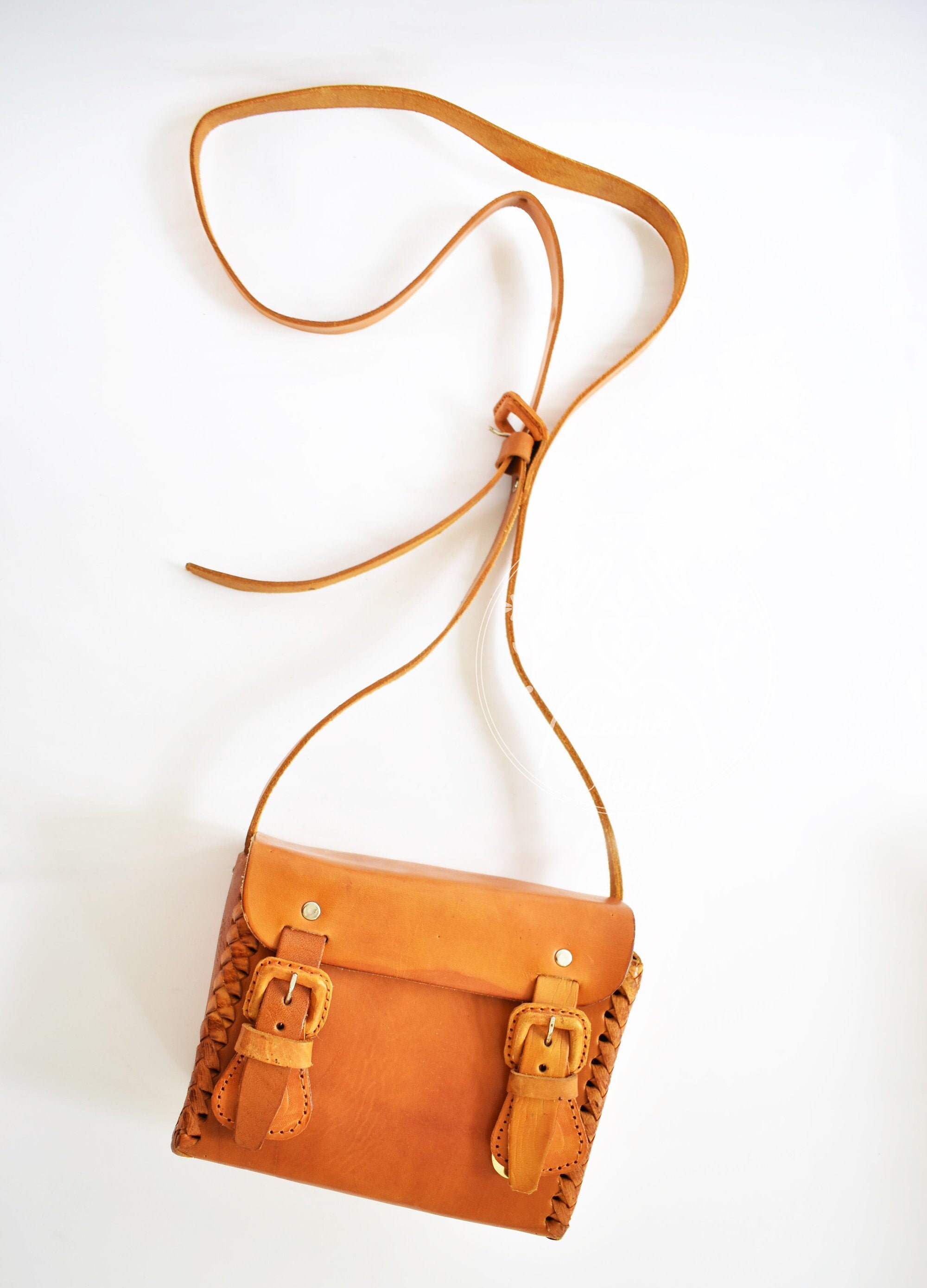 Leather Bag Camera Bag Purse Messenger Bag Vintage Bag Etsy