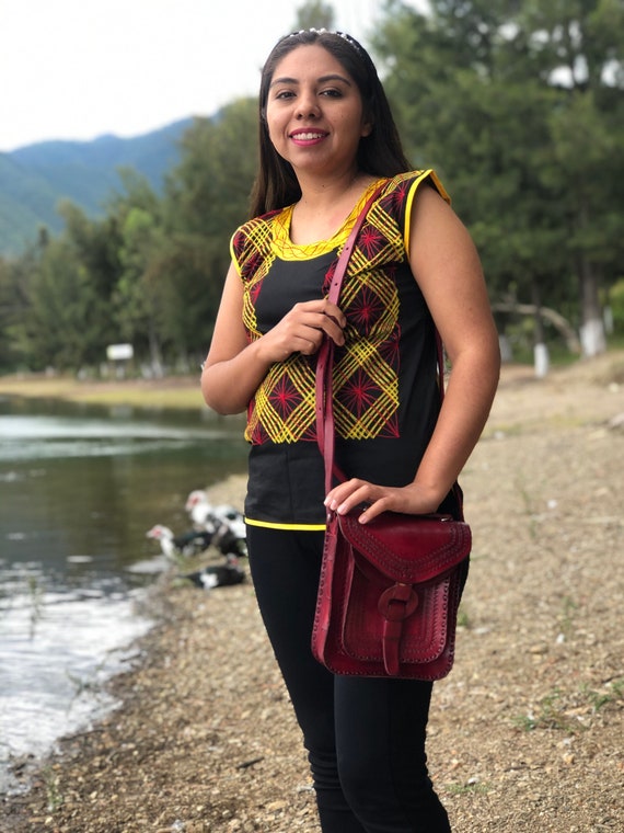 Mexican Cross Body Bag Leather Mexican Bag Cluth Bag Bolso Bandolera Bolso De Cuero Mexican Purse Chiapas Oaxaca Etsy Canada
