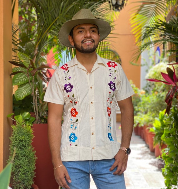 Mexican Guayabera Manta Shirt Oxford 