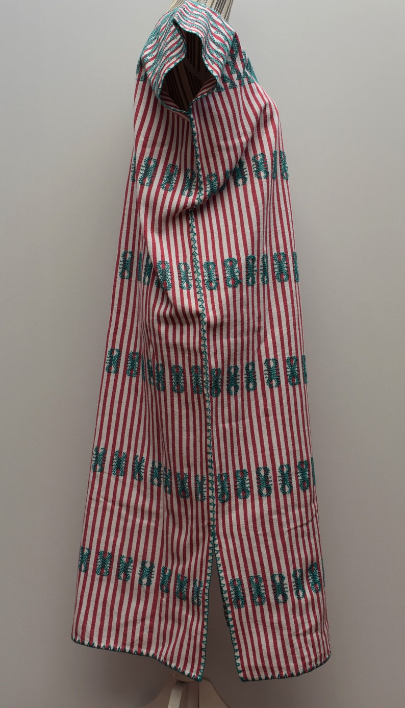 loom huipil boho long dress kaftan beach Oaxaca dress boho long dress bohemian dress Mexican dress long kaftan hippie dress