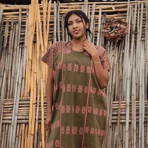 Mexican dress, loom  huipil, Oaxaca dress, hippie dress, boho long dress , long dress, kaftan beach, boho, bohemian dress