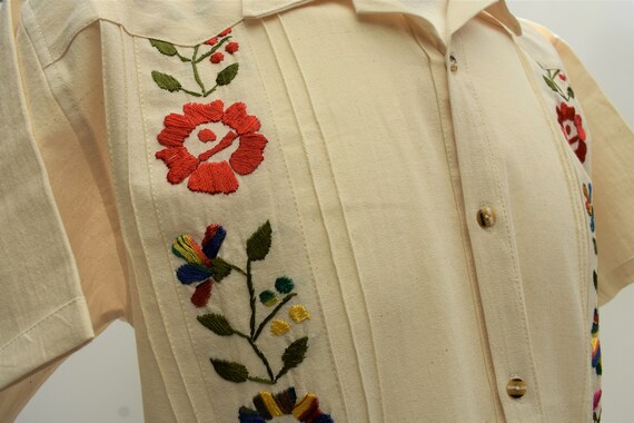 Mexican Guayabera Manta Shirt Oxford 