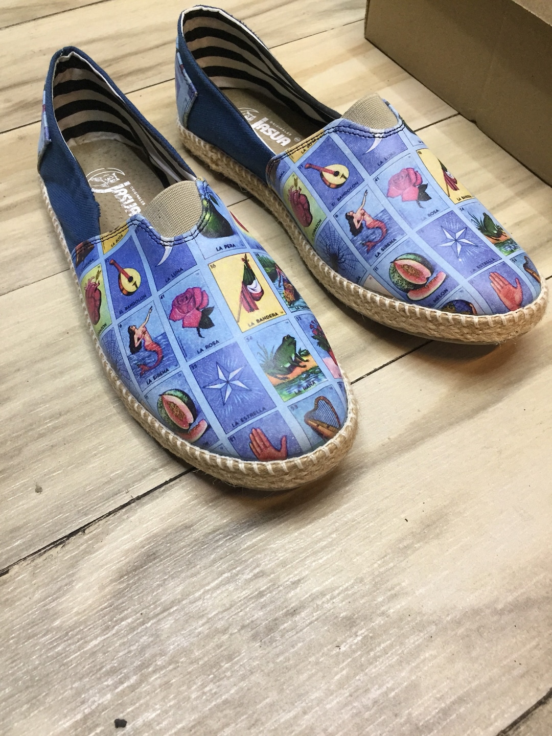 Alpargatas De Mujer Loteria Mexicana Zapatos De Mujer Vans - Etsy