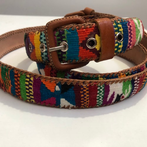 Woven Belt, Cinturón Artesanal Tejido,multicolored Leather  display picture 2