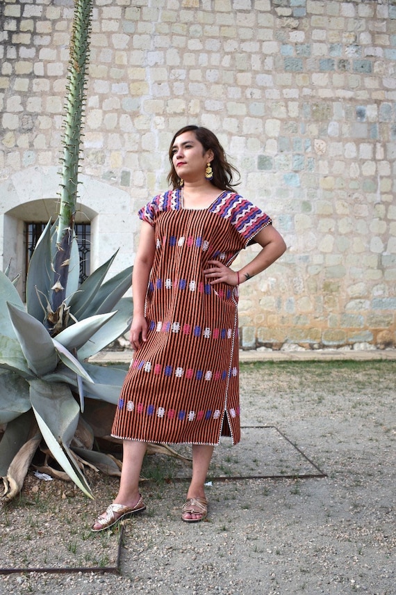 Vestido huipil oaxaqueño clearance