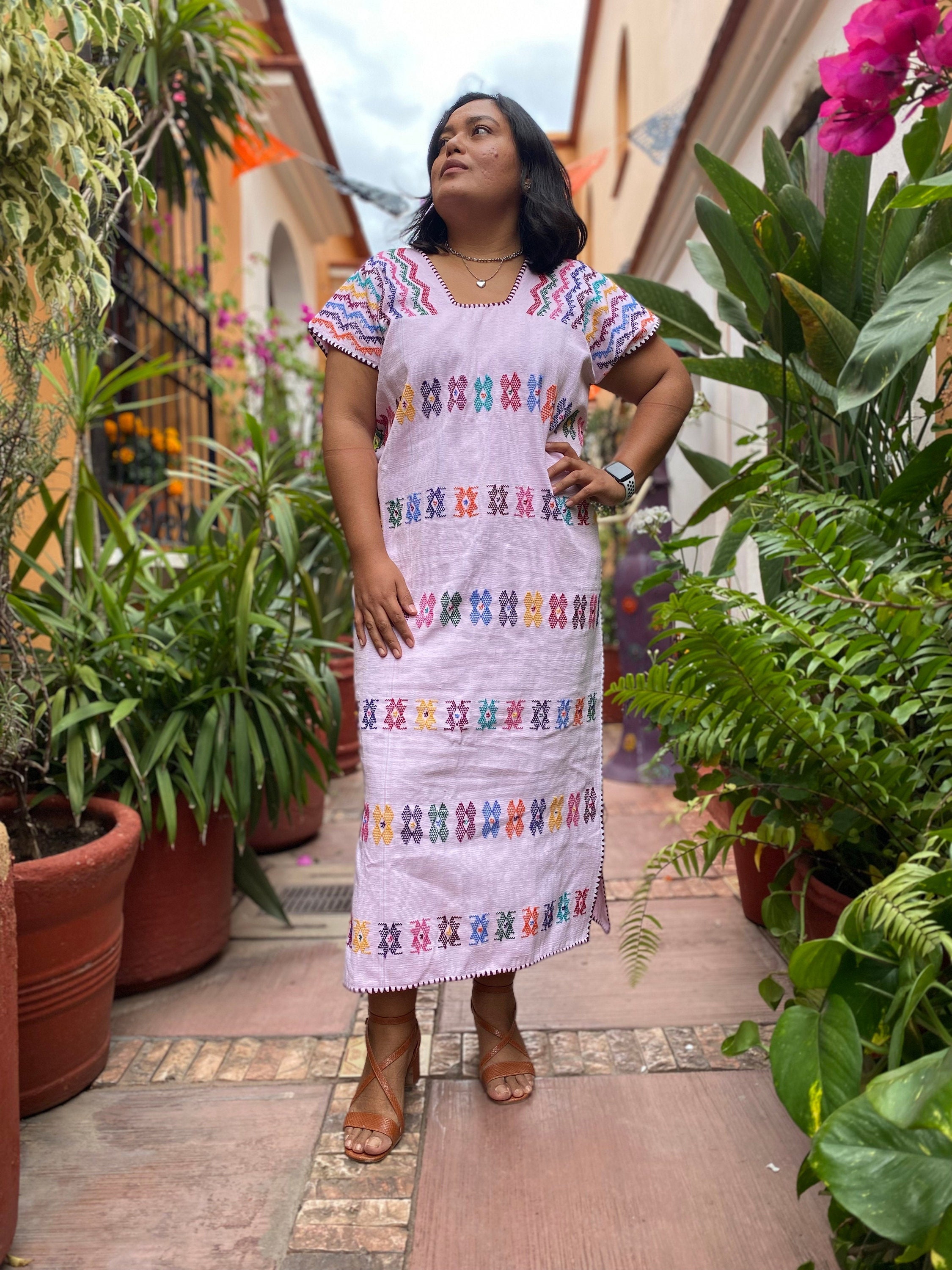 Vestido mexicano telar huipil vestido Oaxaca vestido - Etsy España Vestido mexicano telar huipil vestido Oaxaca vestido - Etsy España