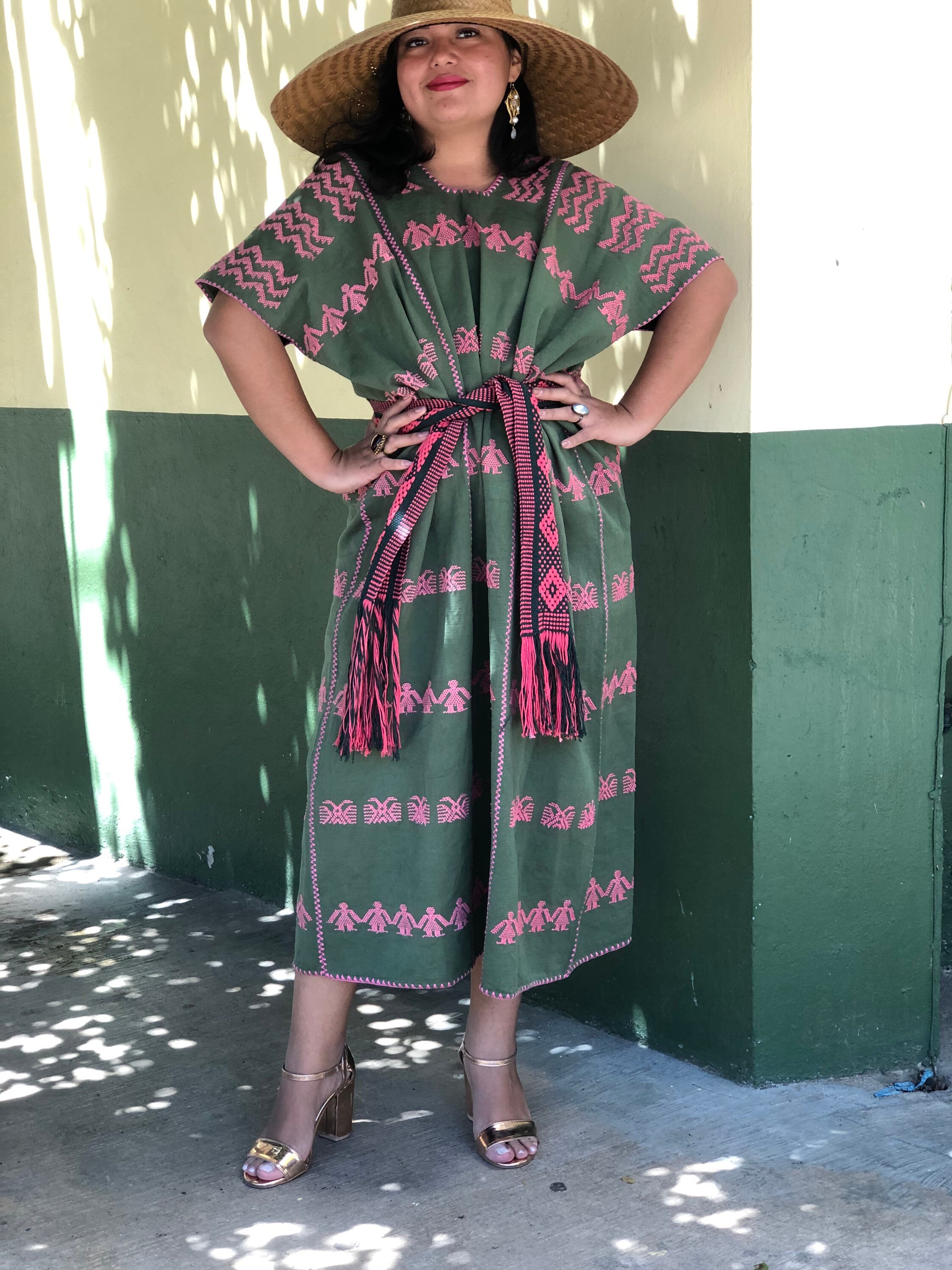 Mexican dress loom huipil Oaxaca dress hippie dress boho | Etsy