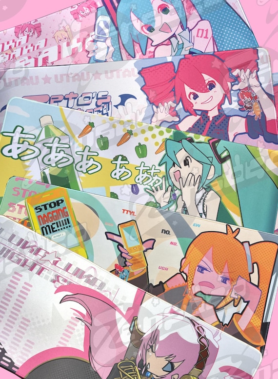 PRE-ORDER!!  Hatsune Miku / Kasane Teto/ Megurine Luka - Large Desk Mat Mousepads [JULY 2026]