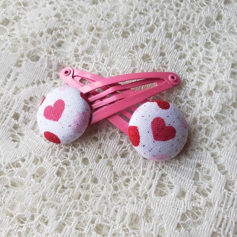 Sparkle Heart Bobby Hair Clips main image 0