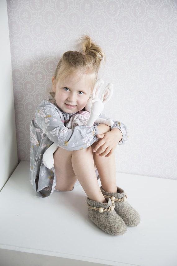 Boiled wool slipper boots deals