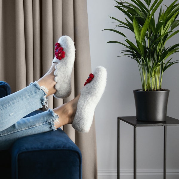 felted wool slippers