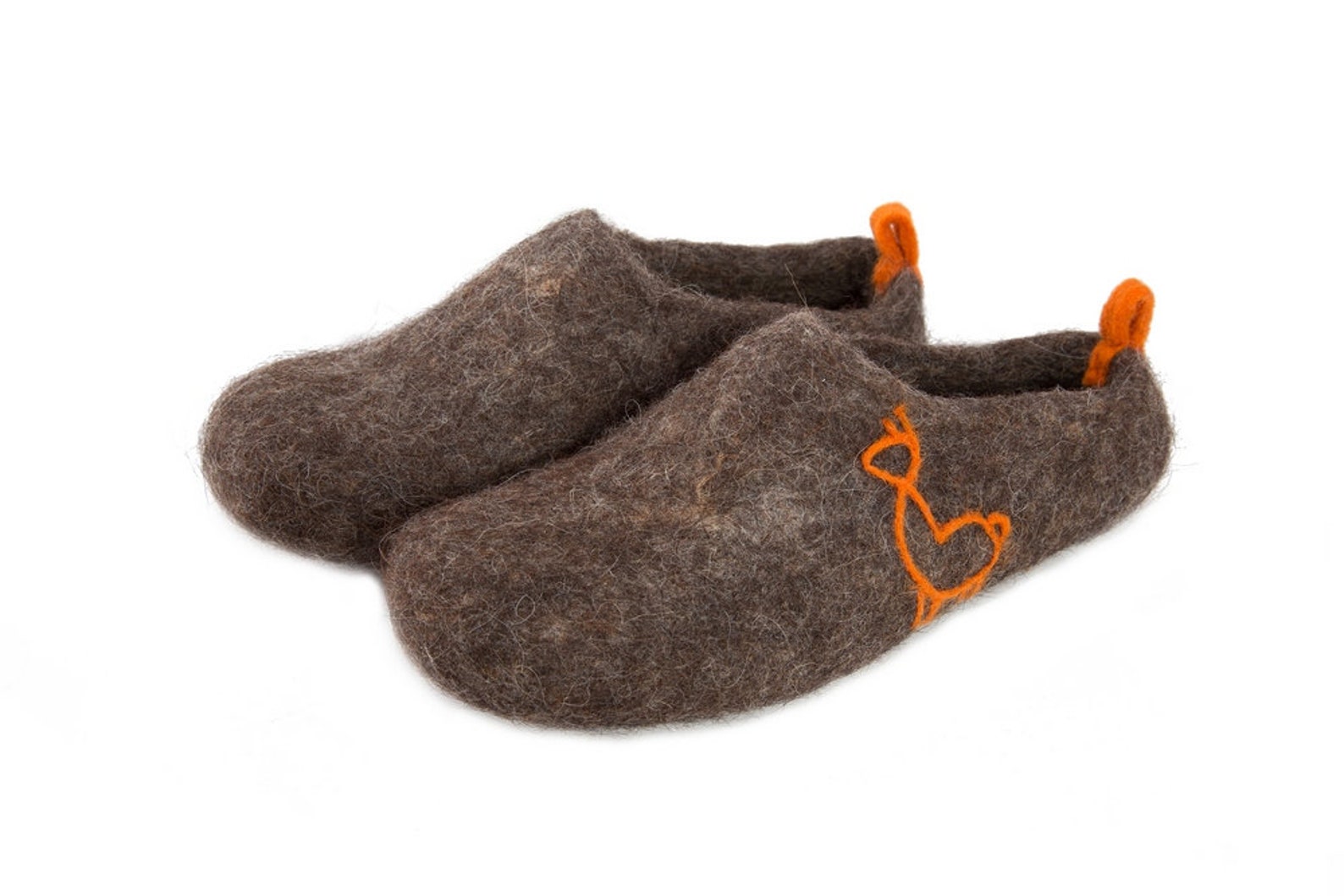 Scandinavian Felt Felted Wool Slippers for Women / Wool Clogs Etsy UK