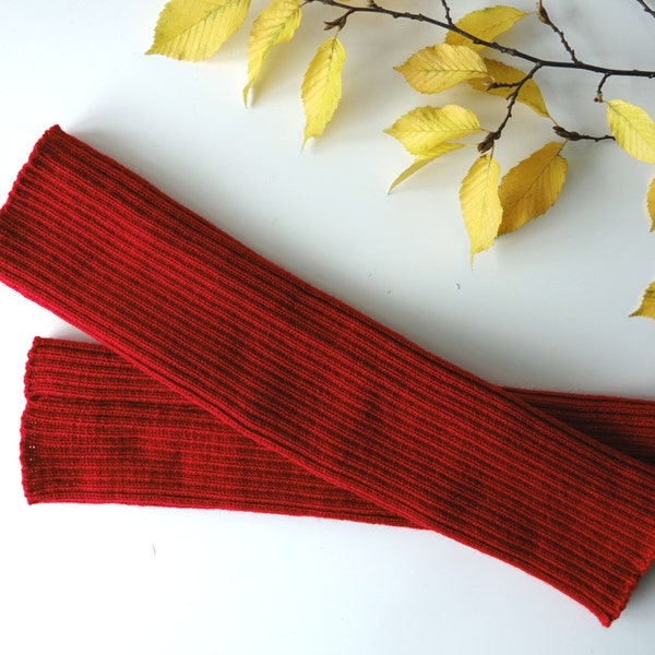KEEP WARM: Merino Wool arm warmers - long and warm - fingerless gloves / warmers / winter