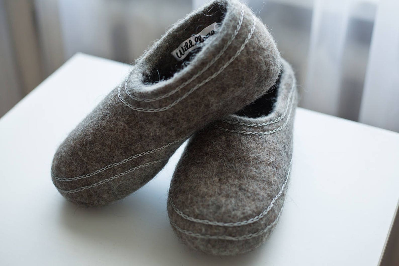 Felt Felted Wool Slippers / Clogs / Scandinavian House Shoes / Etsy UK